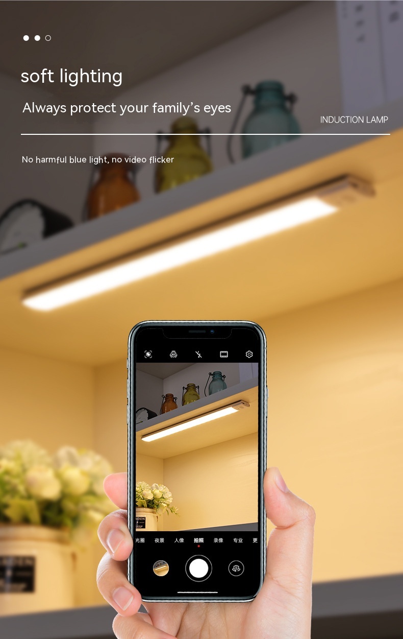 Rechargeable Magnetic Motion-Sensor Cabinet Light Rechargeable Magnetic Motion-Sensor Cabinet Light