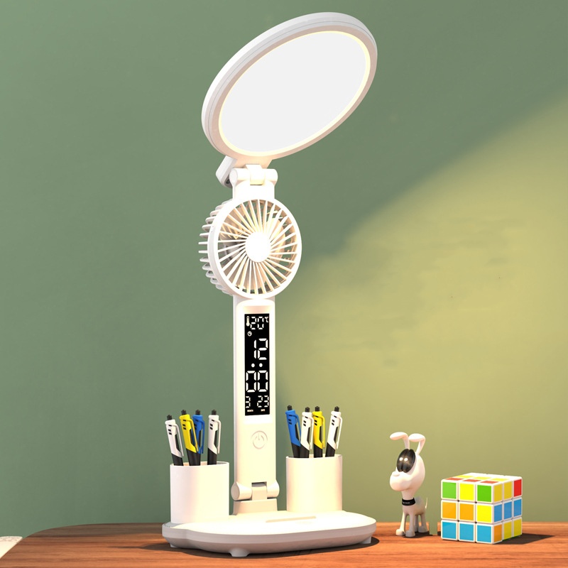 Rechargeable LED Desk Lamp with Clock Rechargeable LED Desk Lamp with Clock